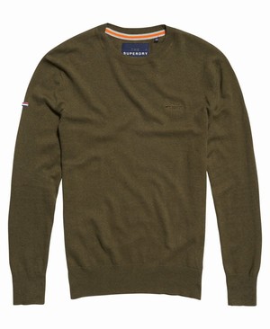 Superdry Orange Label Crew Neck Férfi Ugró MélyZöld | GXDAB9635